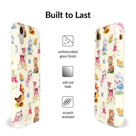 Velvet Caviar Baby Animals iPhone Case for iphone XR and grip ring - Picture 4 of 11